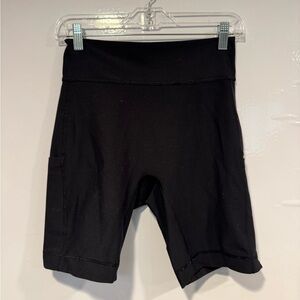 Black Abercrombie and Fitch YPB Biker Shorts